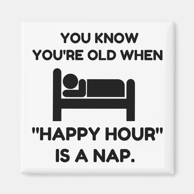 Happy Hour Nickerchen Magnet (Vorne)