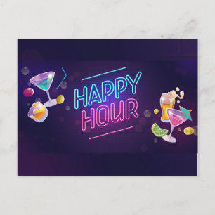 Happy Hour Postcard Postkarte