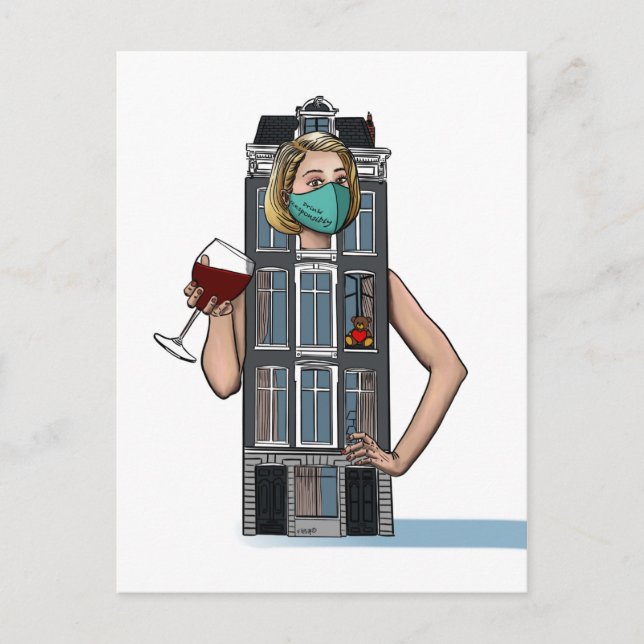 "Happy Hour" Postkarte (Vorderseite)