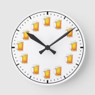 Happy Hour Round Clock Runde Wanduhr