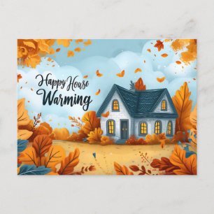 Happy House Erwärmung Postcard Feiertagspostkarte
