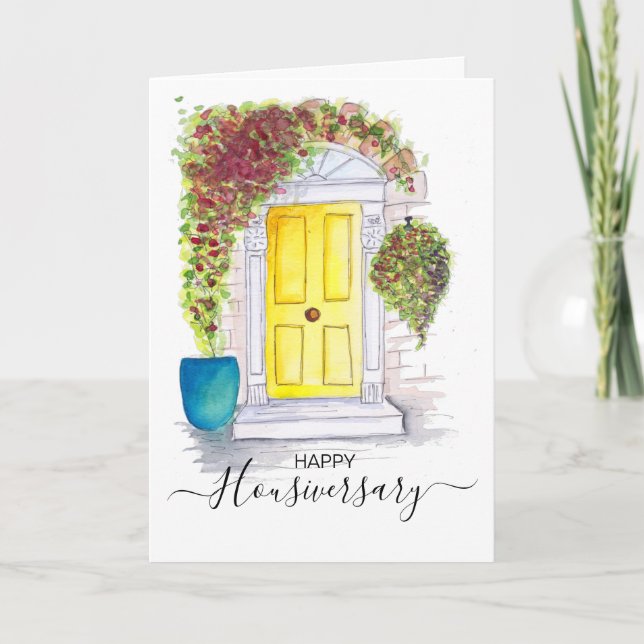 Happy House Jubiläumsreferenz Karte (Vorderseite)