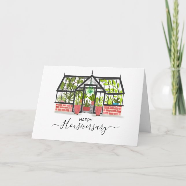 Happy House Jubiläumsreferenz Karte (Vorderseite)