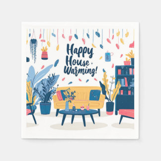 Happy House Warming Paper Napkin Serviette