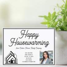 Happy Housewarming Real Anwesen Company Custom Log