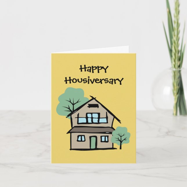 Happy Housiversary Client Appreciative Zuhause Karte (Vorderseite)