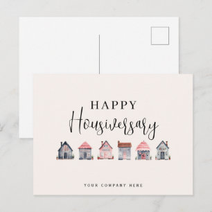Happy Housiversary Real Anwesen Postkarte