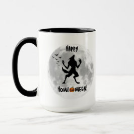 Happy Howl-o-ween Funny Werewolf Tasse