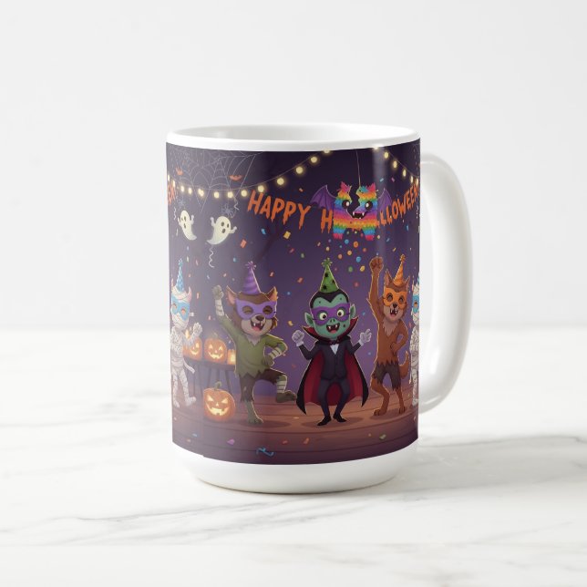 Happy Howl-O-Ween Party Kaffeetasse (VorderseiteRechts)