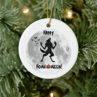 Happy Howl-o-ween Werewolf Ornament
