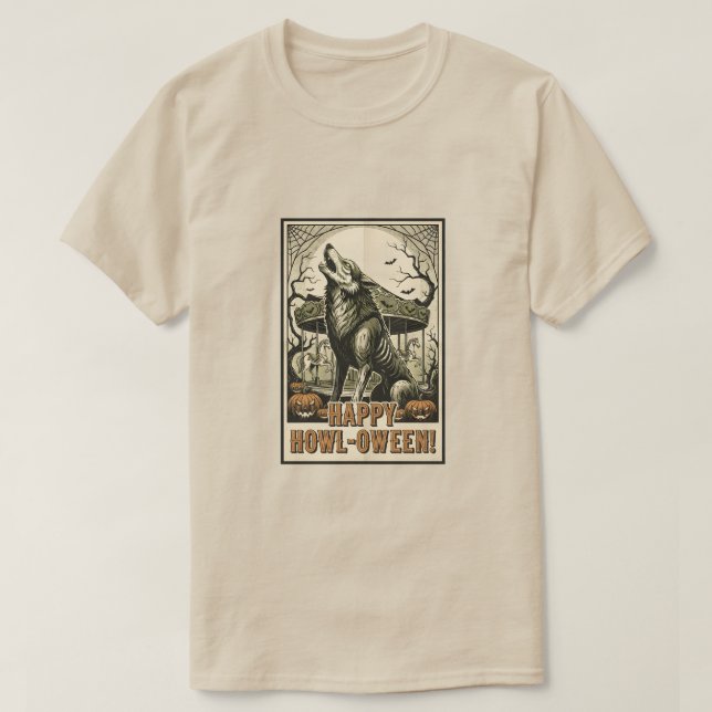 HAPPY HOWL-OWEEN! T-Shirt (Design vorne)