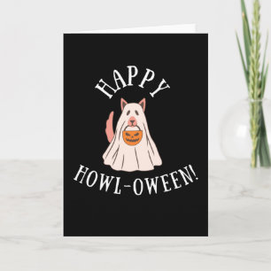 Happy Howl-ween Gruß - Funny Dog Lovers Card Karte