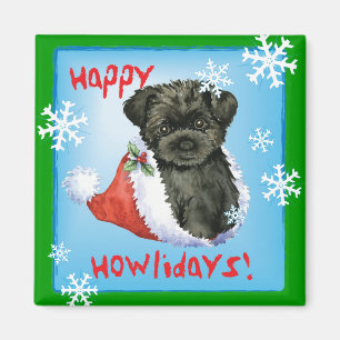 Happy Howliday Affenpinscher Magnet