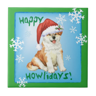 Happy Howliday Akita Fliese