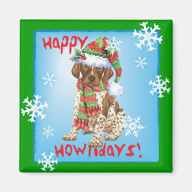 Happy Howliday APS Magnet (Vorne)