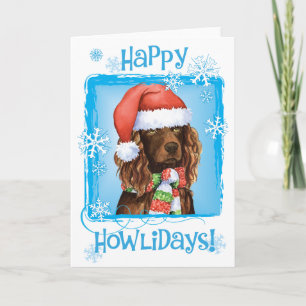 Happy Howliday Boykin Spaniel Feiertagskarte