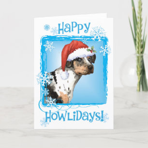 Happy Howliday Catahoula Feiertagskarte