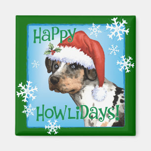 Happy Howliday Catahoula Magnet