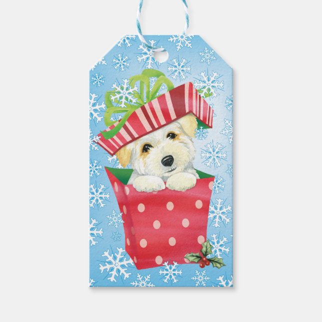 Happy Howliday Coton Geschenkanhänger (Vorderseite)