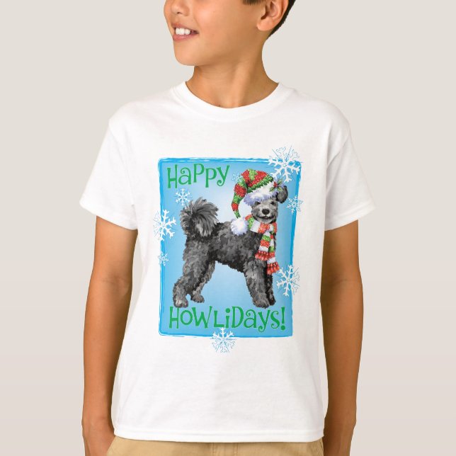Happy Howliday Pumi T-Shirt (Vorderseite)