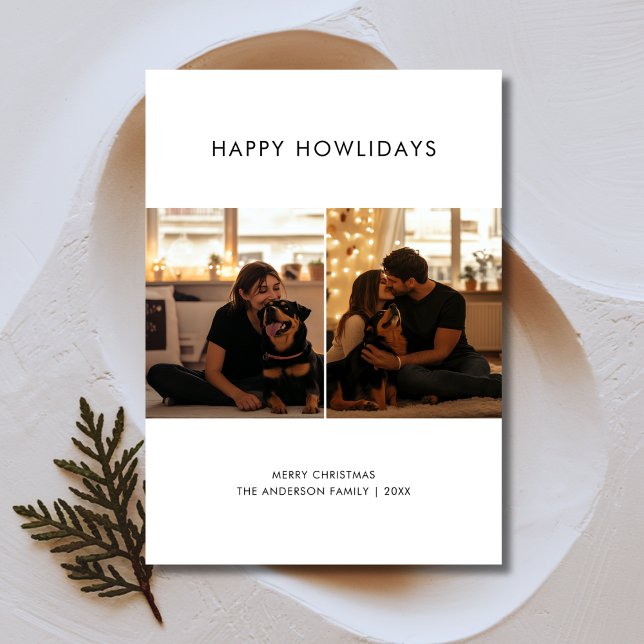 Happy Howlidays 2 Couple Foto mit Hund Weihnachten (Von Creator hochgeladen)