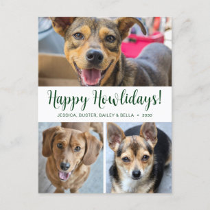 Happy Howlidays 3 Foto Feiertagspostkarte