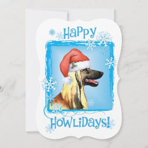 Happy Howlidays Afghan Feiertagskarte
