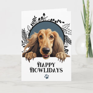 Happy Howlidays Afghan Hound Weihnachten