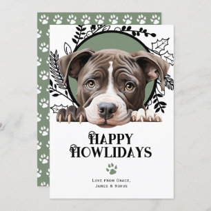 Happy Howlidays American Pit Bull Dog Weihnachten