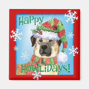 Happy Howlidays Anatolian Shepherd Magnet