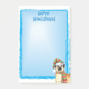 Happy Howlidays Anatolian Shepherd Post-it Notes Klebezettel