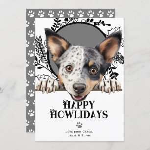 Happy Howlidays Australian Stumpy Dog Weihnachten
