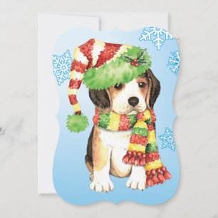 Happy Howlidays Beagle Feiertagskarte