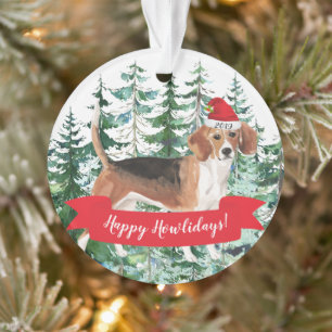 Happy Howlidays Beagle Hunde Weihnachten Ornament