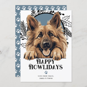 Happy Howlidays belgische Tervuren Dog Weihnachten