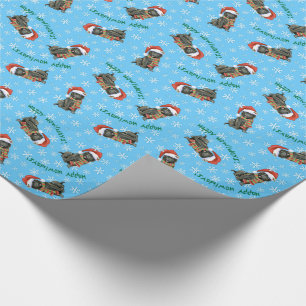 Happy Howlidays Belgium Sheepdog Geschenkpapier