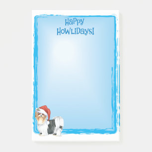 Happy Howlidays Biewer Terrier Post-it Notes Post-it Klebezettel