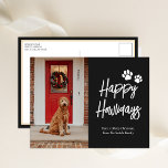 Happy Howlidays Black Calligraphy Pet Foto Feiertagspostkarte<br><div class="desc">Happy Howlidays Black Calligraphy Pet Foto Holiday Postcard. Mit dieser festlichen und modernen Urlaubskarte senden Sie Ihren Lieben eine Urlaubskarte. Alle Texte sind so vorbereitet,  dass Sie sie einfach und schnell mit Ihren eigenen Details personalisieren können. Gute Ferien!</div>
