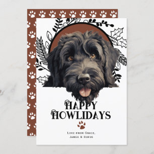 Happy Howlidays Black Russian Terrier Weihnachten
