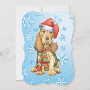 Happy Howlidays Bloodhound Feiertagskarte