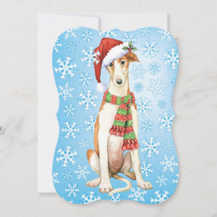 Happy Howlidays Borzoi Feiertagskarte