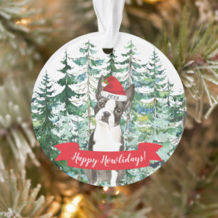 Happy Howlidays Boston Terrier Weihnachten Ornament