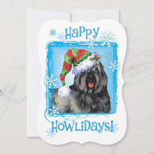 Happy Howlidays Bouvier Feiertagskarte