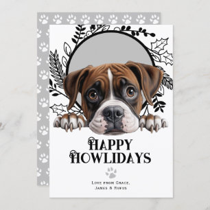 Happy Howlidays Boxer Dog Weihnachten