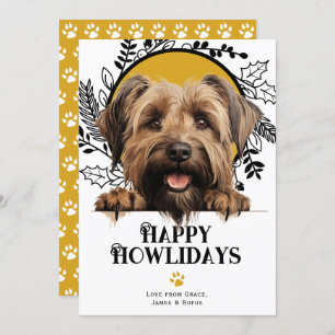 Happy Howlidays Briard Dog Weihnachten