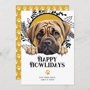 Happy Howlidays Bullmastiff Dog Weihnachten