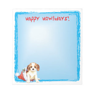 Happy Howlidays Cavalier Notizblock