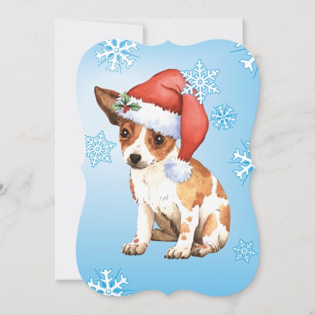 Happy Howlidays Chihuahua Feiertagskarte (Vorderseite)