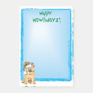 Happy Howlidays Chow Chow Post-it Klebezettel