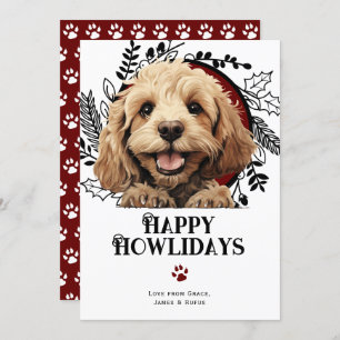 Happy Howlidays Cockapoo Dog Weihnachten